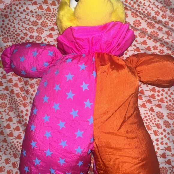 Applause Sesame Street Big Bird Parachute Clown 14" Plush Stuffed Doll 1986 - Picture 8 of 13